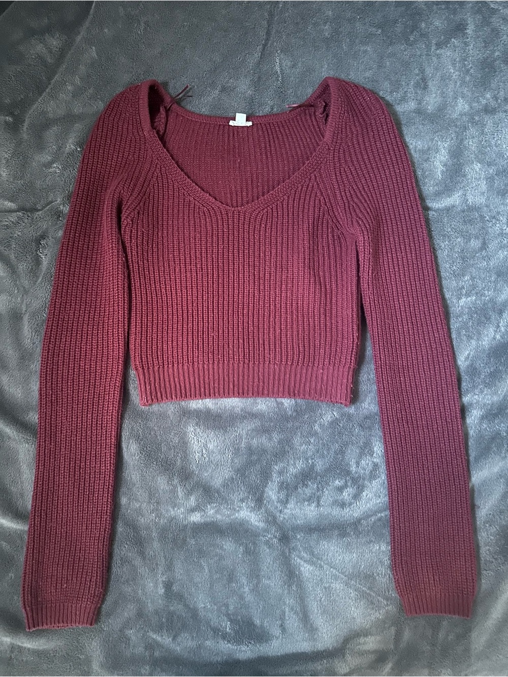 Garage knitted burgundy sweater